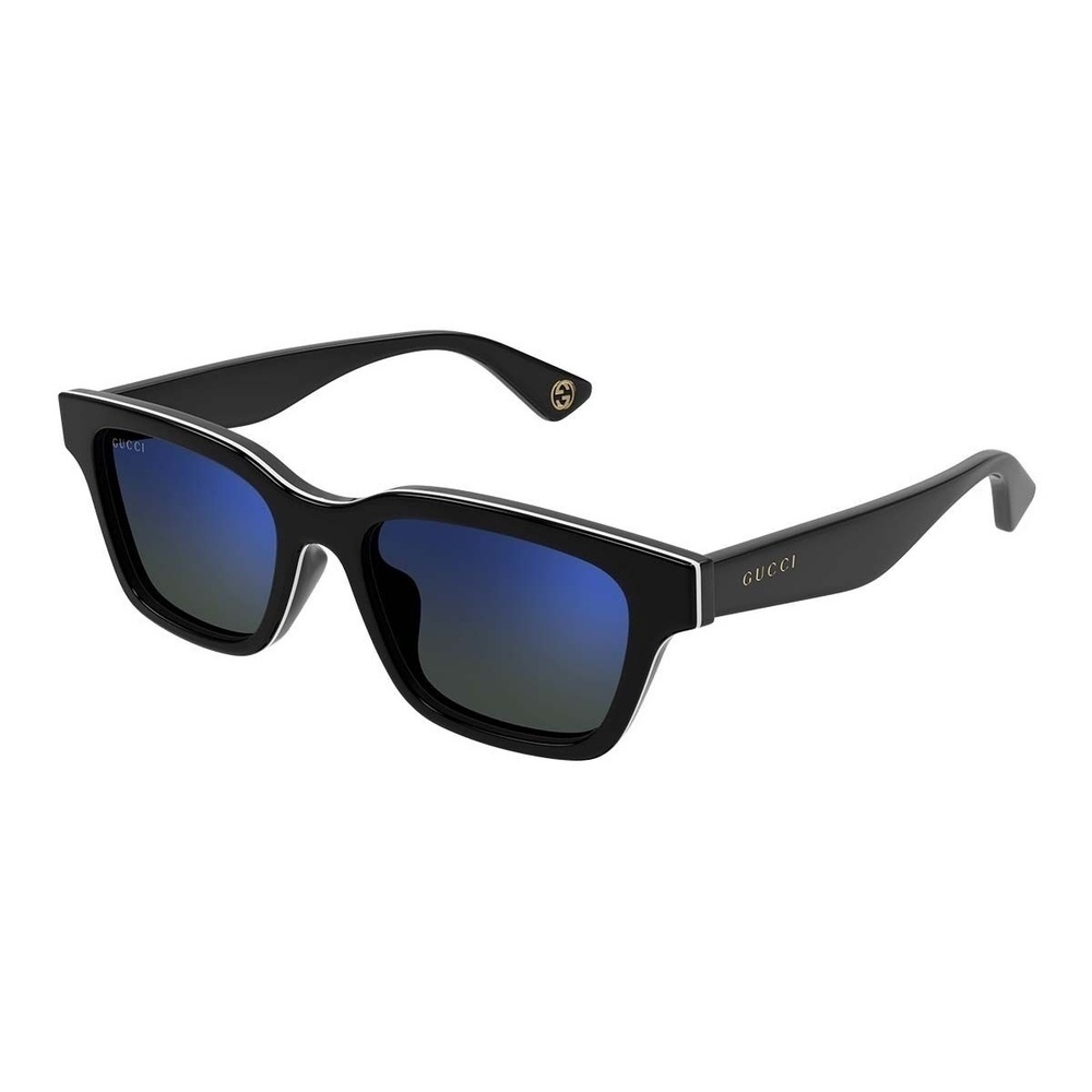 NWT Gucci GG1641SA-003 Black White Square 53mm Sunglasses